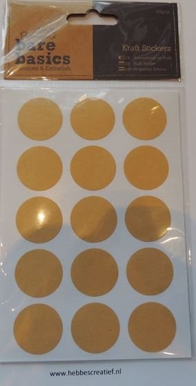 Bare basics stickers rond