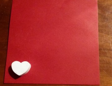 mini witte hartjes, per 6 stuks