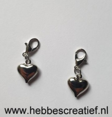 Hartje lichtgewicht met karabijnhaakje