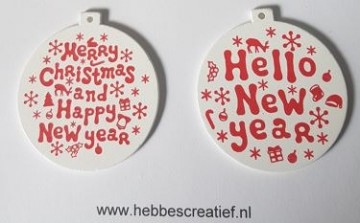 Houten kerstballen