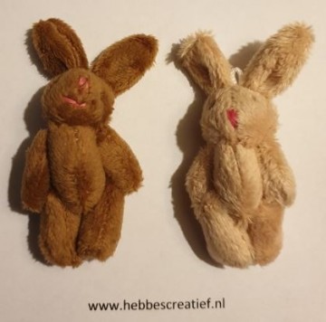 Konijn licht en donkerbruin