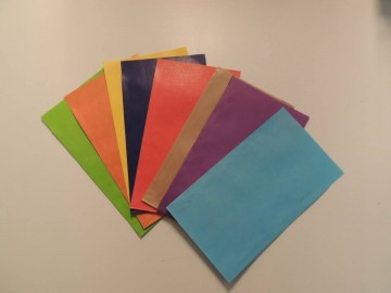 kraft zakjes  assorti, groot, 8 stuks