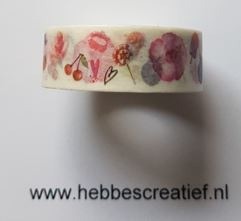 Maskingtape fruit bloem lippen vogels