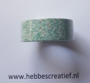 Maskingtape groene takjes met rode besjes