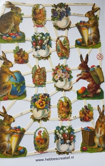 Poezieplaatjes pasen eieren haasjes 7256