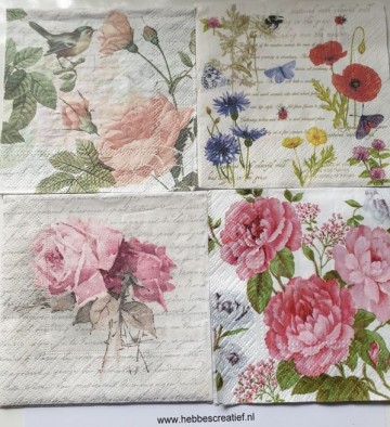 Servetten keuze uit 4