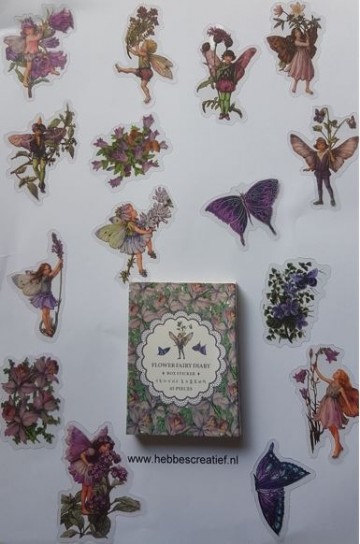 Stickers elf bloem vlinder 3