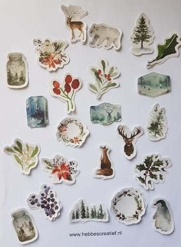 Stickers forest mist 46 stickers