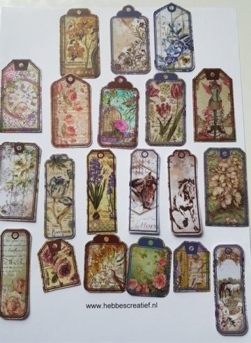 Stickers labels botanisch