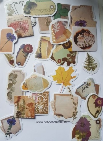 Stickers papier velletje bloemen 4