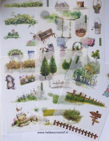 Stickers tuin 6 vel