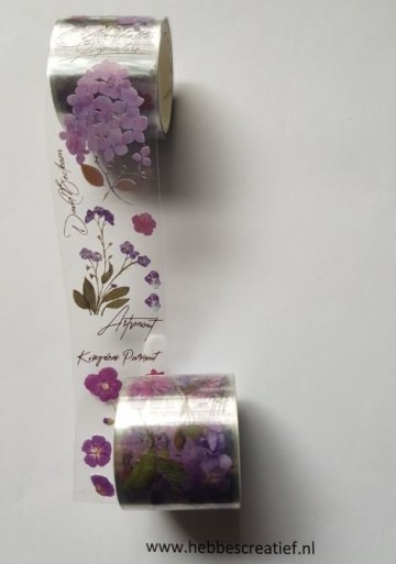 Tape bloemen paarstinten