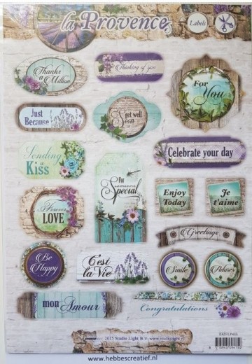 Uitdrukvel labels la provence