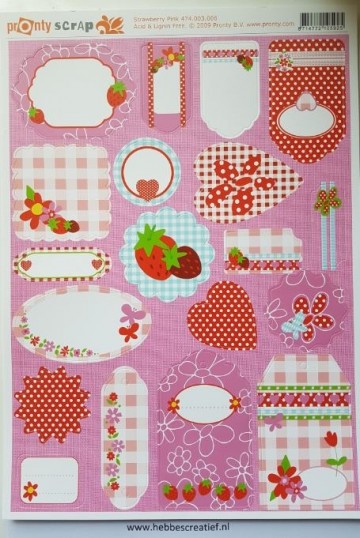 Uitdrukvel strawberry pink en red