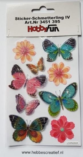 Vlinders 3d stickers 4