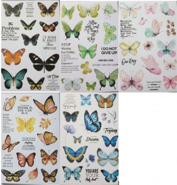 Vlinders stickers overzicht