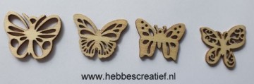 Vlinders van hout 4 keuze
